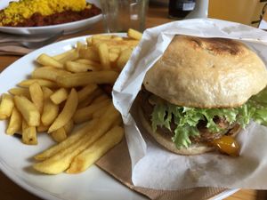 Asia burger at Sol in Konstanz