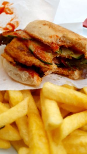 Sojaschnitzel BBQ Burger at Sol in Konstanz