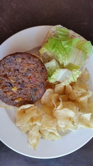 Bean burger at Taste of Eden Bistro in Brandon