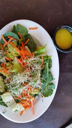 Make your own salad...a sheet is brought to you and you check off what you want on your salad...this was a 1/2 salad. at Taste of Eden Bistro in Brandon