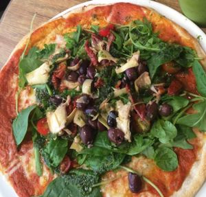 Satori pizza at Satori in Malmo