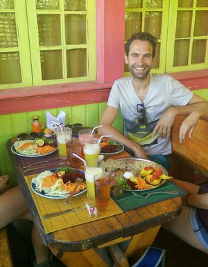 Happy eating.  at Govinda's Veg Food in Vicuna