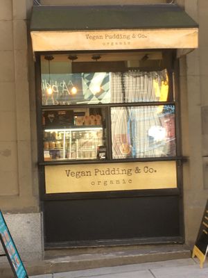 Vegan pudding stall at Sai Plant Deli by Vegan Pudding & Co. in Vancouver