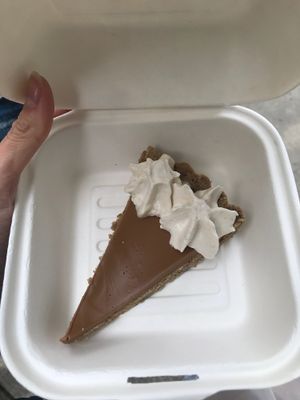 Chocolate tart at Sai Plant Deli by Vegan Pudding & Co. in Vancouver