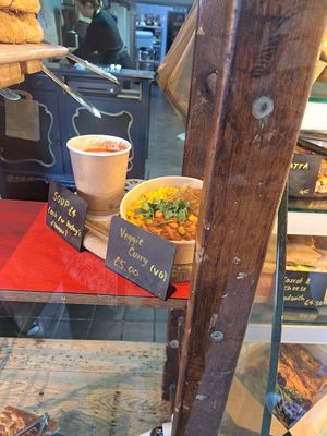 Vegan curry at Seeds to Totnes in Totnes