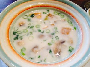 coconut soup  at Basil in Charleston