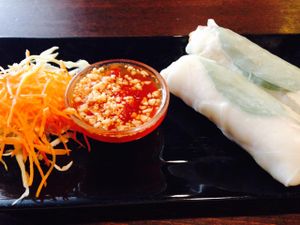 tofu basil rolls at Basil in Charleston