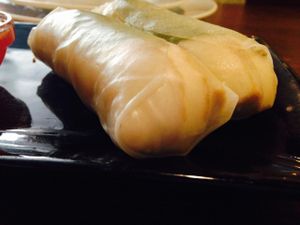 tofu basil rolls  at Basil in Charleston