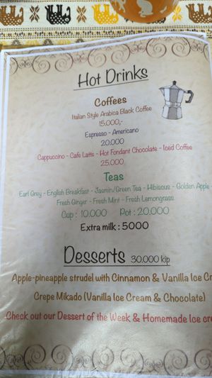  at Cafe del mundo in Luang Prabang