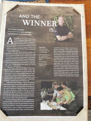  at Cafe del mundo in Luang Prabang