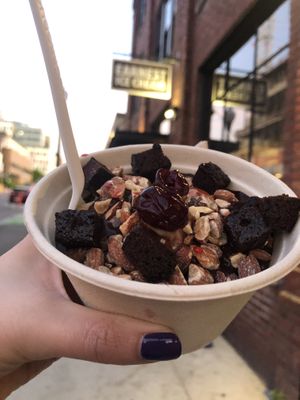 Vegan sundae. Too rich to finish, but I tried.   at Earnest Ice Cream - Quebec St in Vancouver