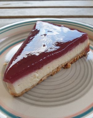 cheesecake at Sali and Pistacchi in Domodossola