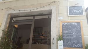 menu of the day (from outside seating) at Sali and Pistacchi in Domodossola