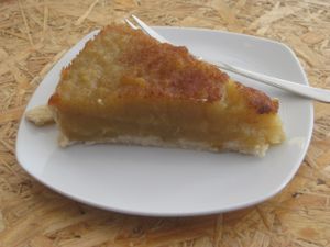 Vegan apple pie at Fresh Freaks in Brno