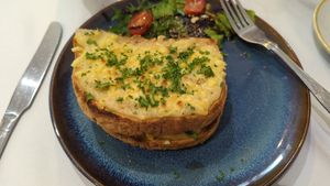 Croque pardon at Kitch in Canterbury