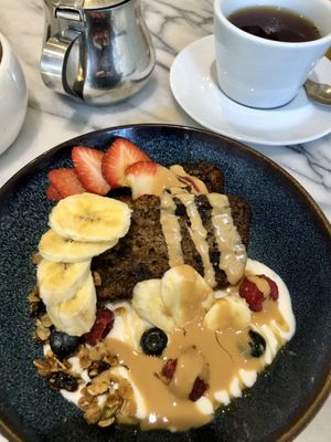 Banana bread bowl   at Kitch in Canterbury