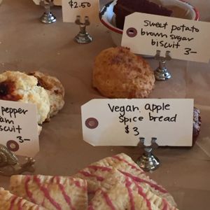 vegan baked goods at Red Hook Coffee in Detroit