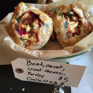 vegetarian galette  at Red Hook Coffee in Detroit