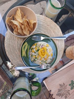 Must Try! Cauliflower & Mango ceviche 5* at Escarola in Guanajuato