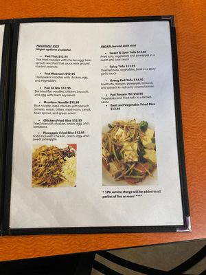 Menu 3 at Dara Thai Express in Page
