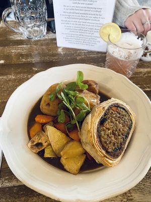 Haggis wellington special at Roseleaf in Edinburgh