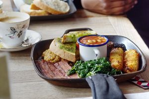 Full vegan breakfast at Roseleaf in Edinburgh