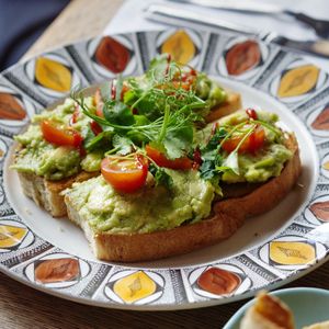 Avocado on toast at Roseleaf in Edinburgh