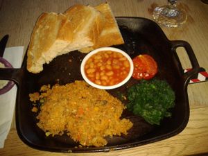 Vegan breakfast at the Roseleaf in Leith, Edinburgh at Roseleaf in Edinburgh