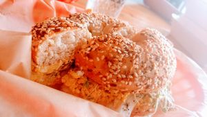 Bagel #1 sooooo good! at Southern Roots Filling Station in Jacksonville