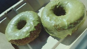 Donuts were interesting but good at Southern Roots Filling Station in Jacksonville