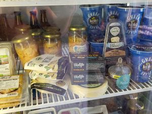 Vegan cheese, yogurt, and butter can be found there, among other things at Andriakon in Andros