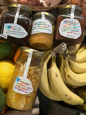 chutneys.  jams.  ferments.  pickles.  made from scratch at Andriakon in Andros