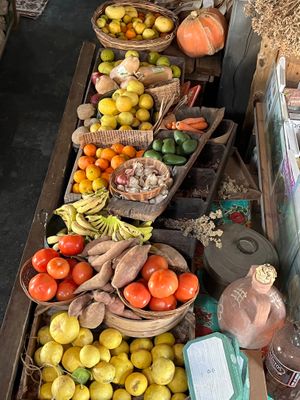 fresh fruits n; veggies daily at Andriakon in Andros