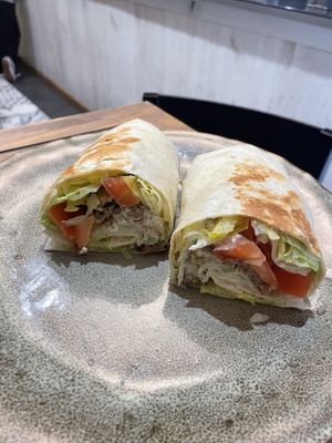 Kebab with vegan chicken (or seitan?)  at La Teya in Gijon