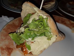 Vegan kebab seitan  at La Teya in Gijon