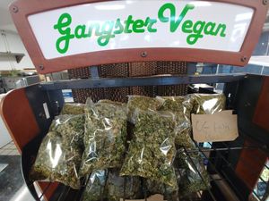 Kale chip kush at Gangster Vegan in Norristown