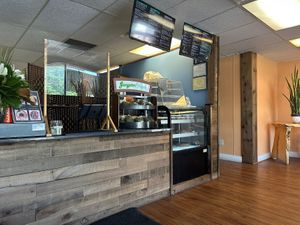 This is the counter you order at.  at Gangster Vegan in Norristown