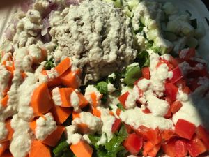 Toona salad at Gangster Vegan in Norristown