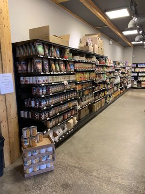 Cans at Homesteader Health Foods in Fort St John