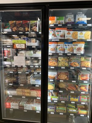 Veg and vegan frozen at Homesteader Health Foods in Fort St John