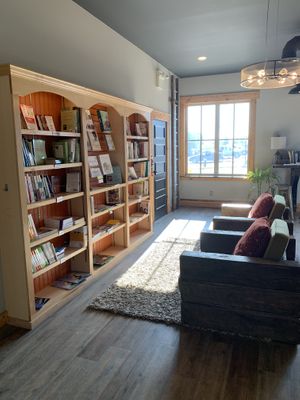 Wellness library at Homesteader Health Foods in Fort St John