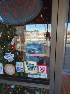 Hours as of 2024-12-10. at Tucson Tamale Company - North Side in Tucson