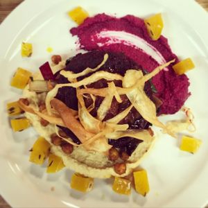 The 'naked' burger! at Offbeet in Wickham