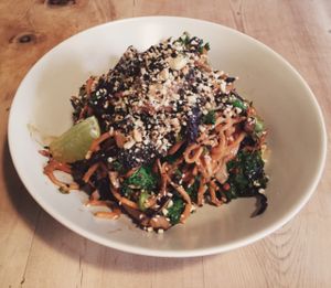Sweet Potato Satay Spoodle!  at Offbeet in Wickham