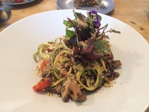 'Fancy Pants Courgetti Pasta' at Offbeet in Wickham