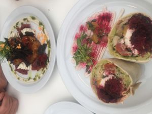 Beet burritos  at Offbeet in Wickham