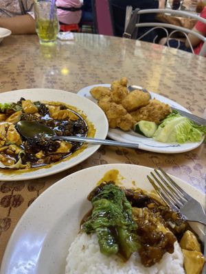 Crispy tofu is fab! (But get something with sauce to go with it)  at Bock Garden Meatless Cafe  家园 in Penang