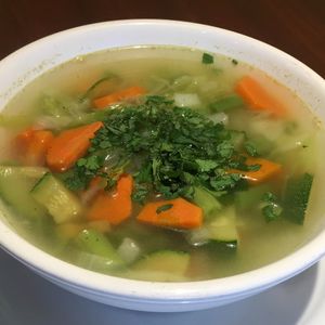 Vegetable Soup at Un Solo Sol in Los Angeles