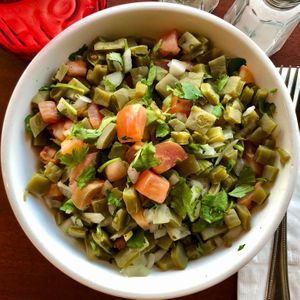 Nopalitos Salad at Un Solo Sol in Los Angeles