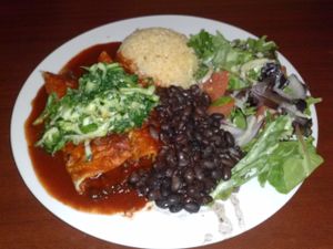 enchiladas at Un Solo Sol in Los Angeles